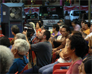 Hungry Ghosts film still, production photo, street opera, wayang, Tony Kern